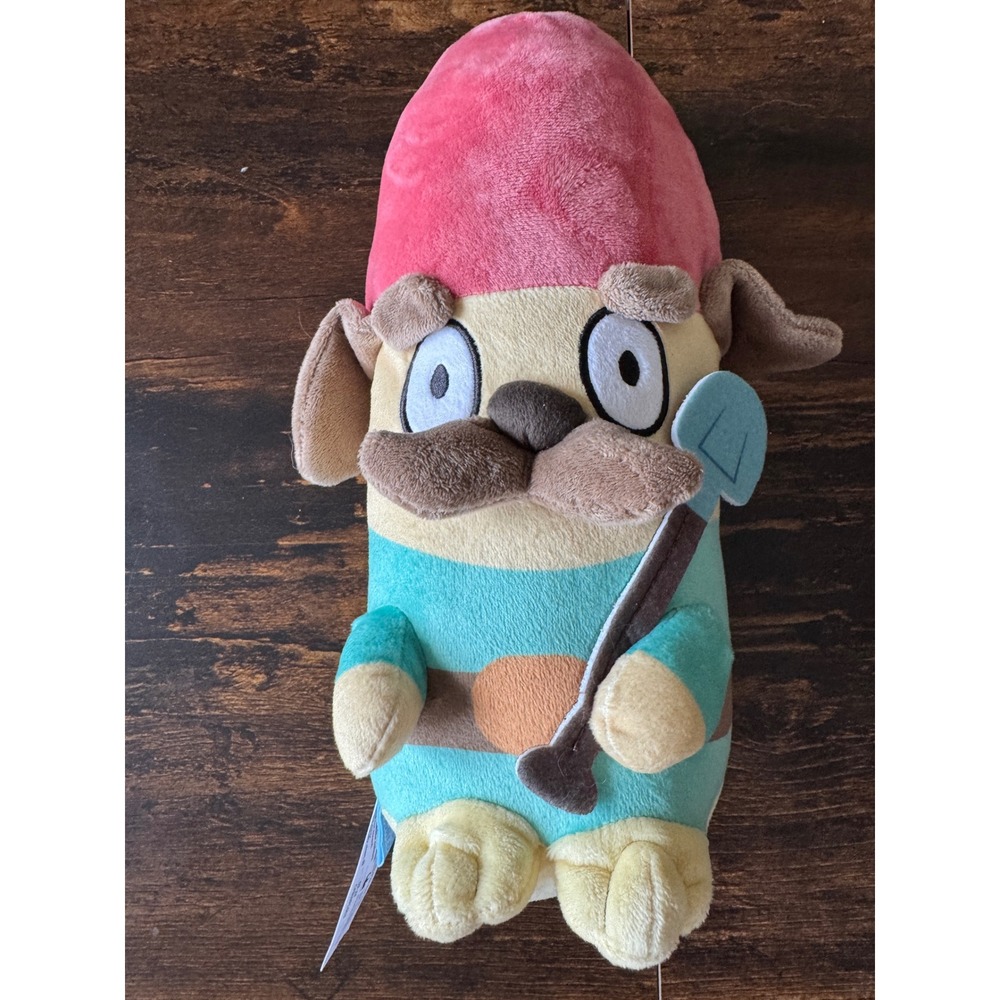 Bluey's World Brisbane Hecuba Garden Gnome Plush Dog Stuffed Animal 11 Inch